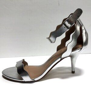 Chinese Laundry Women's Rubie, Ankle Strap Silver Sandals, Size 7 M